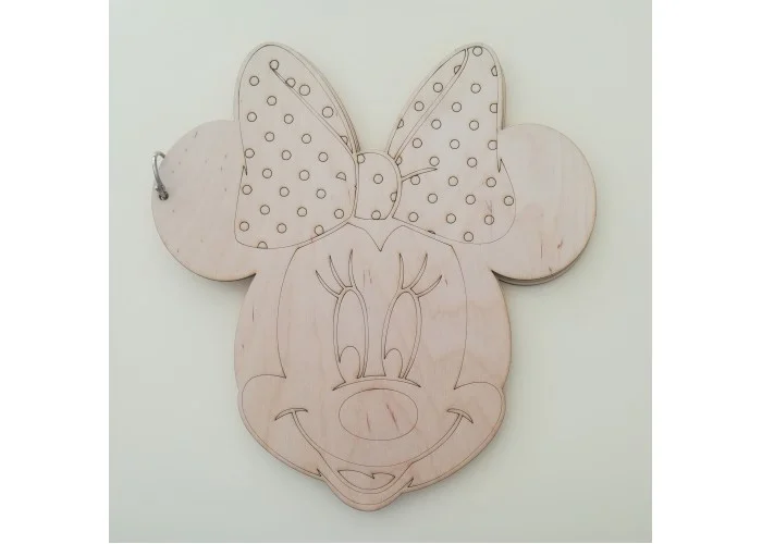 Βιβλίο Ευχών Minnie 30cm 15φύλλα ( 30 σελίδες) + διακοσμητικό όνομα + Κάνε μια ευχή