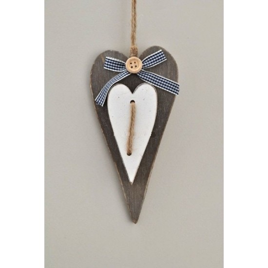 ΚΑΡΔΙΑ ΔΙΠΛΗ ΞΥΛΙΝΗ/ΚΟΥΜΠΙ-ΚΟΡΔΕΛΑ 16X8CM BEIGE-IVORY ΚΑΡΔΙΑ ΔΙΠΛΗ ΞΥΛΙΝΗ/ΚΟΥΜΠΙ-ΚΟΡΔΕΛΑ 16X8CM BEIGE-IVORY