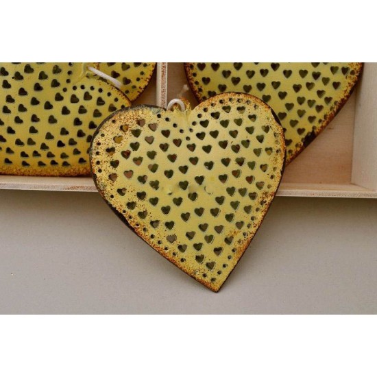 ΚΑΡΔΙΕΣ ΜΕΤΑΛΛΙΚΕΣ 6TEM ΜΕ ΣΧΕΔΙΟ ΚΑΡΔΙΕΣ 6,5X6,5CM YELLOW ΚΑΡΔΙΕΣ ΜΕΤΑΛΛΙΚΕΣ 6TEM ΜΕ ΣΧΕΔΙΟ ΚΑΡΔΙΕΣ 6,5X6,5CM YELLOW