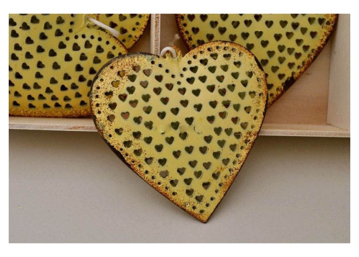 ΚΑΡΔΙΕΣ ΜΕΤΑΛΛΙΚΕΣ 6TEM ΜΕ ΣΧΕΔΙΟ ΚΑΡΔΙΕΣ 6,5X6,5CM YELLOW ΚΑΡΔΙΕΣ ΜΕΤΑΛΛΙΚΕΣ 6TEM ΜΕ ΣΧΕΔΙΟ ΚΑΡΔΙΕΣ 6,5X6,5CM YELLOW