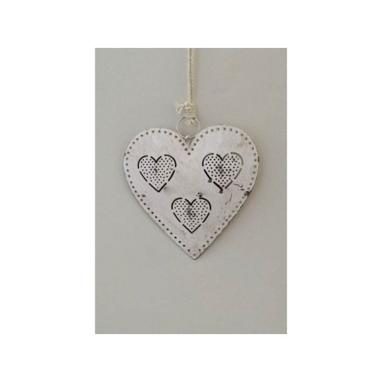 ΚΑΡΔΙΑ ΜΕΤΑΛΛΙΚΗ ΜΕ ΣΧΕΔΙΟ ΚΑΡΔΙΕΣ 11X10,5CM IVORY ΚΑΡΔΙΑ ΜΕΤΑΛΛΙΚΗ ΜΕ ΣΧΕΔΙΟ ΚΑΡΔΙΕΣ 11X10,5CM IVORY