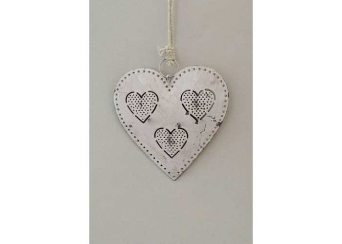 ΚΑΡΔΙΑ ΜΕΤΑΛΛΙΚΗ ΜΕ ΣΧΕΔΙΟ ΚΑΡΔΙΕΣ 11X10,5CM IVORY ΚΑΡΔΙΑ ΜΕΤΑΛΛΙΚΗ ΜΕ ΣΧΕΔΙΟ ΚΑΡΔΙΕΣ 11X10,5CM IVORY