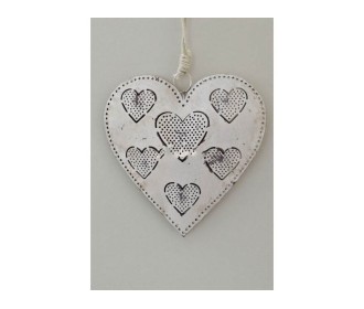 ΚΑΡΔΙΑ ΜΕΤΑΛΛΙΚΗ ΜΕ ΣΧΕΔΙΟ ΚΑΡΔΙΕΣ 14X14CM IVORY ΚΑΡΔΙΑ ΜΕΤΑΛΛΙΚΗ ΜΕ ΣΧΕΔΙΟ ΚΑΡΔΙΕΣ 14X14CM IVORY