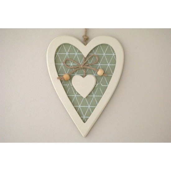 ΚΑΡΔΙΑ ΔΙΠΛΗ ΞΥΛΙΝΗ ΚΡΕΜΑΣΤΗ 17X12,5CM GREEN PAST ΚΑΡΔΙΑ ΔΙΠΛΗ ΞΥΛΙΝΗ ΚΡΕΜΑΣΤΗ 17X12,5CM GREEN PAST