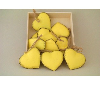 ΚΑΡΔΙΕΣ ΜΕΤΑΛΛΙΚΕΣ ΚΡΕΜΑΣΤΕΣ S/10 4,8X4,5CM YELLOW ΚΑΡΔΙΕΣ ΜΕΤΑΛΛΙΚΕΣ ΚΡΕΜΑΣΤΕΣ S/10 4,8X4,5CM YELLOW