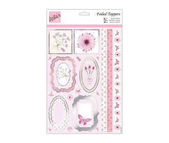 Toppers από μεταλιζέ χαρτί  & Paper Pack - Pink Gerbera Toppers από μεταλιζέ χαρτί  & Paper Pack - Pink Gerbera