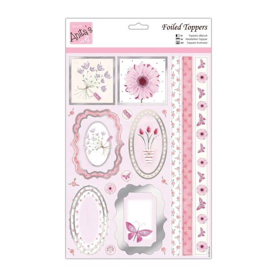 Toppers από μεταλιζέ χαρτί & Paper Pack - Pink Gerbera Toppers από μεταλιζέ χαρτί & Paper Pack - Pink Gerbera