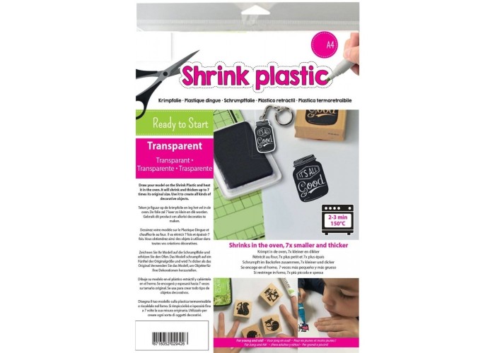 Shrink Plastic Transparent (Διάφανο) A4, 25 Φύλλα Shrink Plastic Transparent (Διάφανο) A4, 25 Φύλλα
