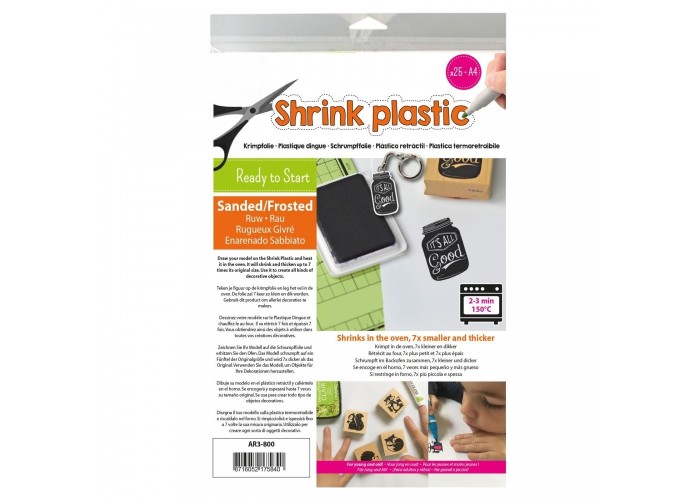 Shrink Plastic Frosted A4, 25 Φύλλα