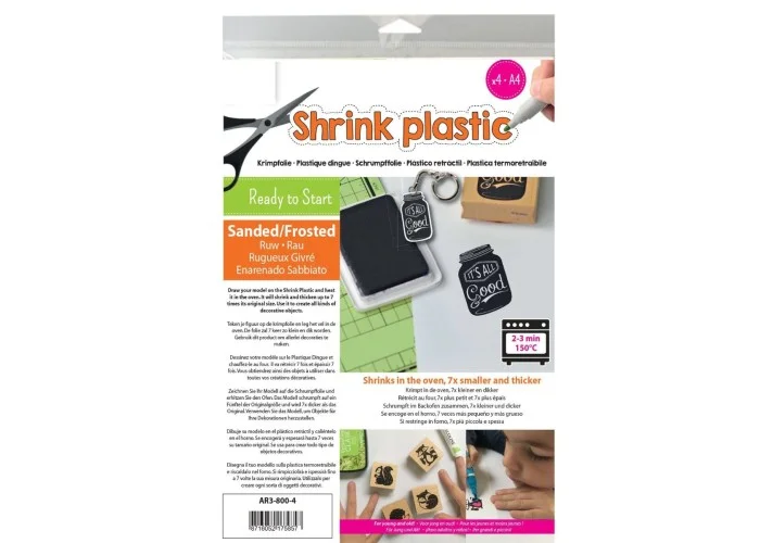 Shrink plastic frosted A4, 4 φύλλα