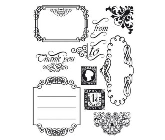 Σφραγίδα labels & flourish  Σφραγίδα labels & flourish