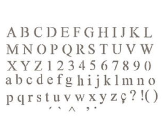 Στενσιλ ABC 42x25cm (Συνολικό μέγεθος) Στενσιλ ABC 42x25cm (Συνολικό μέγεθος)