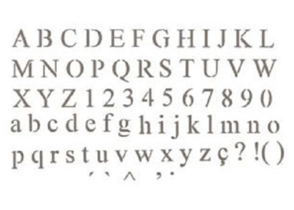 Στενσιλ ABC 42x25cm (Συνολικό μέγεθος) Στενσιλ ABC 42x25cm (Συνολικό μέγεθος)