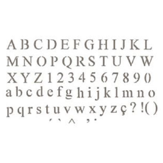 Στενσιλ ABC 42x25cm (Συνολικό μέγεθος) Στενσιλ ABC 42x25cm (Συνολικό μέγεθος)