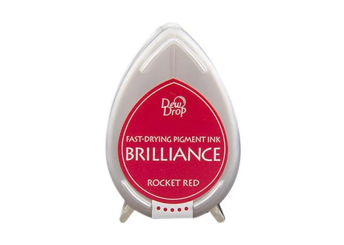 Μελάνι Για Σφραγιδες Tsukineko • Brilliance dew drop ink pad Rocket red