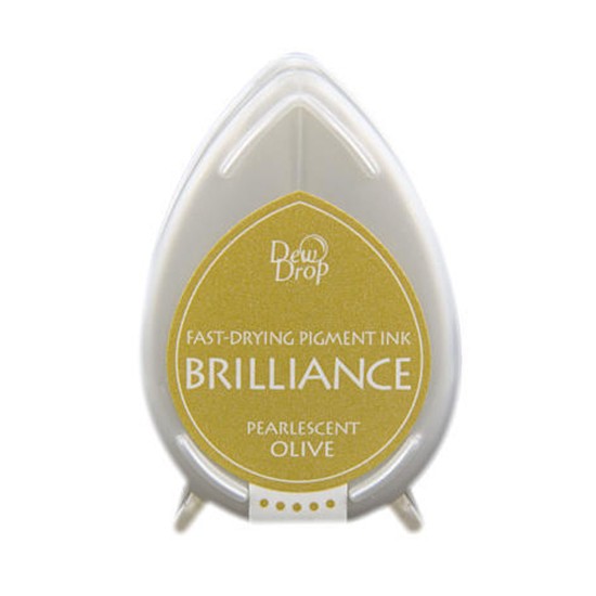 Μελάνι Για Σφραγιδες Tsukineko • Brilliance dew drop ink pad pearl Olive Μελάνι Για Σφραγιδες Tsukineko • Brilliance dew drop ink pad pearl Olive