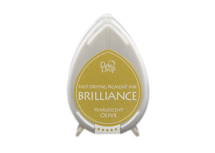 Μελάνι Για Σφραγιδες Tsukineko • Brilliance dew drop ink pad pearl Olive Μελάνι Για Σφραγιδες Tsukineko • Brilliance dew drop ink pad pearl Olive