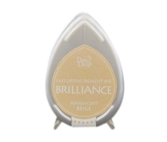 Μελάνι Για Σφραγιδες Tsukineko • Brilliance dew drop ink pad pearl Beige Μελάνι Για Σφραγιδες Tsukineko • Brilliance dew drop ink pad pearl Beige