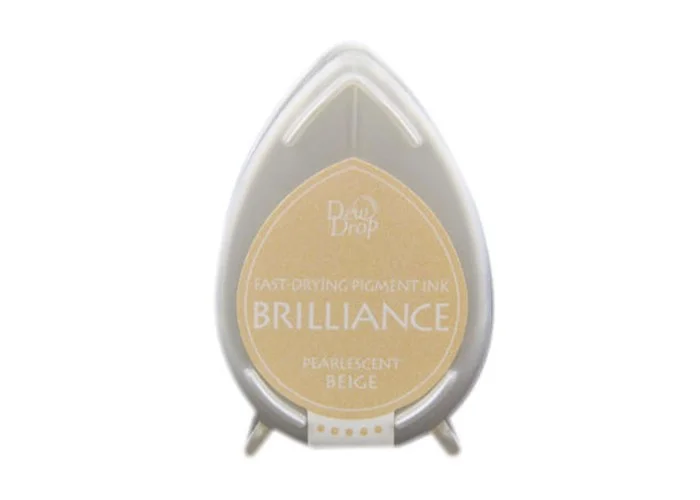 Μελάνι Για Σφραγιδες Tsukineko • Brilliance dew drop ink pad pearl Beige