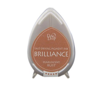 Μελάνι Για Σφραγιδες Tsukineko • Brilliance dew drop ink pad pearl Rust Μελάνι Για Σφραγιδες Tsukineko • Brilliance dew drop ink pad pearl Rust