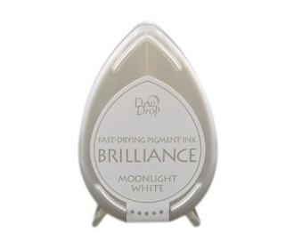 Μελάνι Για Σφραγιδες Tsukineko • Brilliance dew drop ink pad Moonlight white Μελάνι Για Σφραγιδες Tsukineko • Brilliance dew drop ink pad Moonlight white