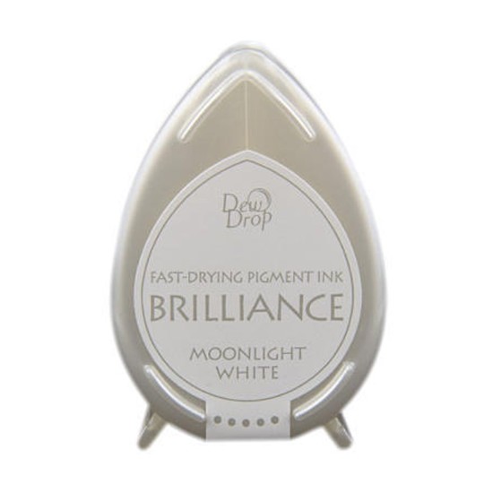 Μελάνι Για Σφραγιδες Tsukineko • Brilliance dew drop ink pad Moonlight white Μελάνι Για Σφραγιδες Tsukineko • Brilliance dew drop ink pad Moonlight white