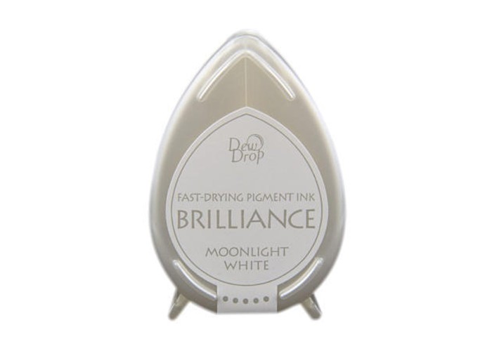 Μελάνι Για Σφραγιδες Tsukineko • Brilliance dew drop ink pad Moonlight white Μελάνι Για Σφραγιδες Tsukineko • Brilliance dew drop ink pad Moonlight white