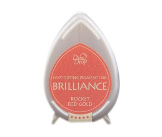 Μελάνι Για Σφραγιδες Tsukineko • Brilliance dew drop ink pad Rocket red gold Μελάνι Για Σφραγιδες Tsukineko • Brilliance dew drop ink pad Rocket red gold