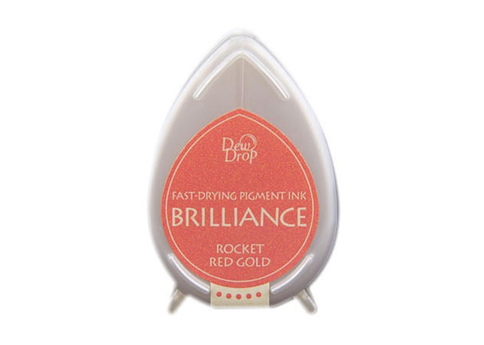 Μελάνι Για Σφραγιδες Tsukineko • Brilliance dew drop ink pad Rocket red gold Μελάνι Για Σφραγιδες Tsukineko • Brilliance dew drop ink pad Rocket red gold