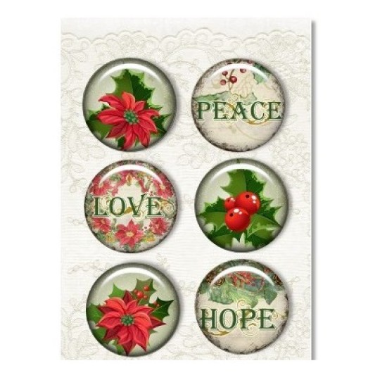 Διακοσμητικά αυτοκόλλητα 6τεμ Christmas Greetings collection 6τεμ / μέγεθος τεμαχίου 2,50cm Διακοσμητικά αυτοκόλλητα 6τεμ Christmas Greetings collection 6τεμ / μέγεθος τεμαχίου 2,50cm