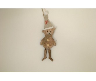 ΑΡΚΟΥΔΑΚΙ ΞΥΛΙΝΟ ΜΕ ΣΚΟΥΦΟ 18Χ6CM - BEIGE ΑΡΚΟΥΔΑΚΙ ΞΥΛΙΝΟ ΜΕ ΣΚΟΥΦΟ 18Χ6CM - BEIGE