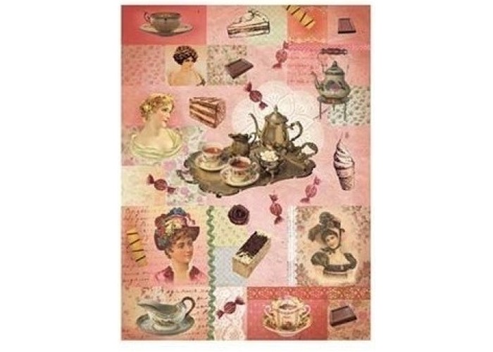 Ριζόχαρτο Decoupage - Tea - A4 Ριζόχαρτο Decoupage - Tea - A4