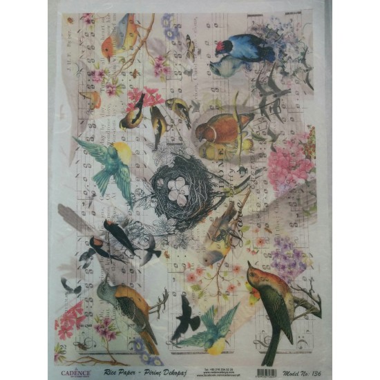 Χαρτί για decoupage - A3 25gr - CADENCE R136 Χαρτί για decoupage - A3 25gr - CADENCE R136