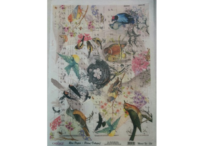Χαρτί για decoupage - A3 25gr - CADENCE R136