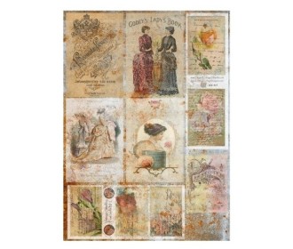 Ριζόχαρτο Decoupage Ladys book- A4