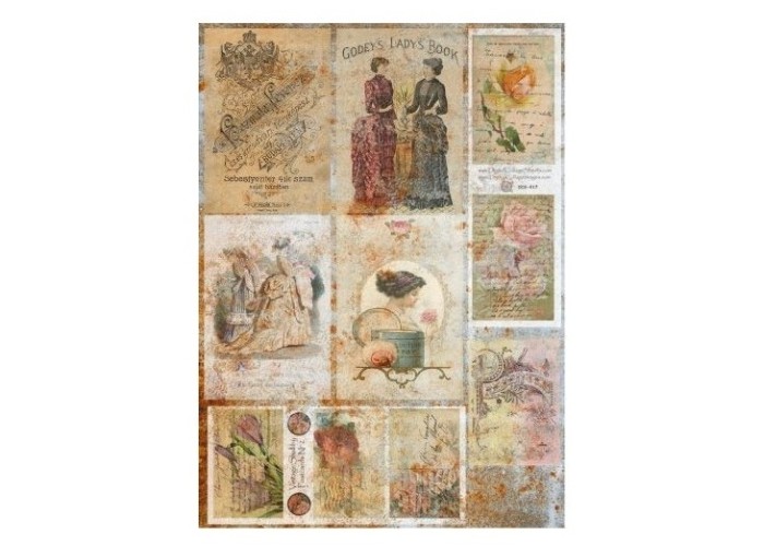 Ριζόχαρτο Decoupage Ladys book- A4 Ριζόχαρτο Decoupage Ladys book- A4