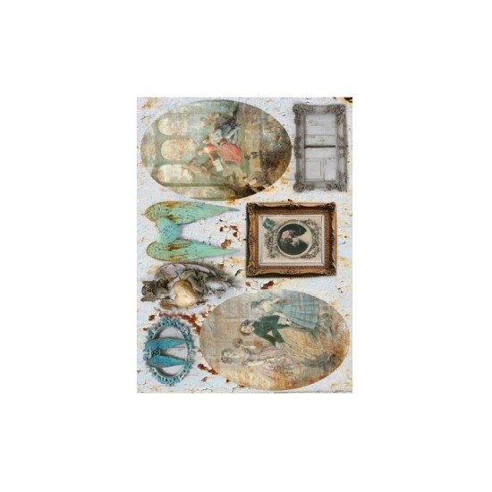 Ριζόχαρτο Decoupage φτερά αγγέλου - A4 Ριζόχαρτο Decoupage φτερά αγγέλου - A4