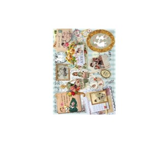Ριζόχαρτο Decoupage Μητέρα και Κόρη - A4 Ριζόχαρτο Decoupage Μητέρα και Κόρη - A4