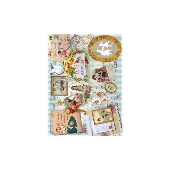 Ριζόχαρτο Decoupage Μητέρα και Κόρη - A4 Ριζόχαρτο Decoupage Μητέρα και Κόρη - A4