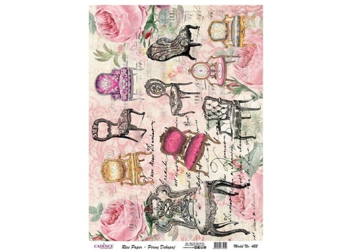 Ριζόχαρτο Decoupage -Chairs  - A4