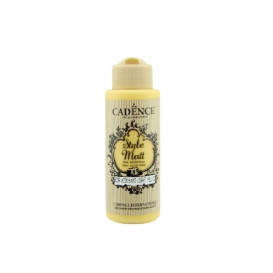 Ακρυλικό χρώμα Style Matt - 120ml - Light Yellow Ακρυλικό χρώμα Style Matt - 120ml - Light Yellow