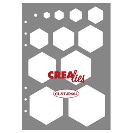 Stencil decoration Εξάγωνα