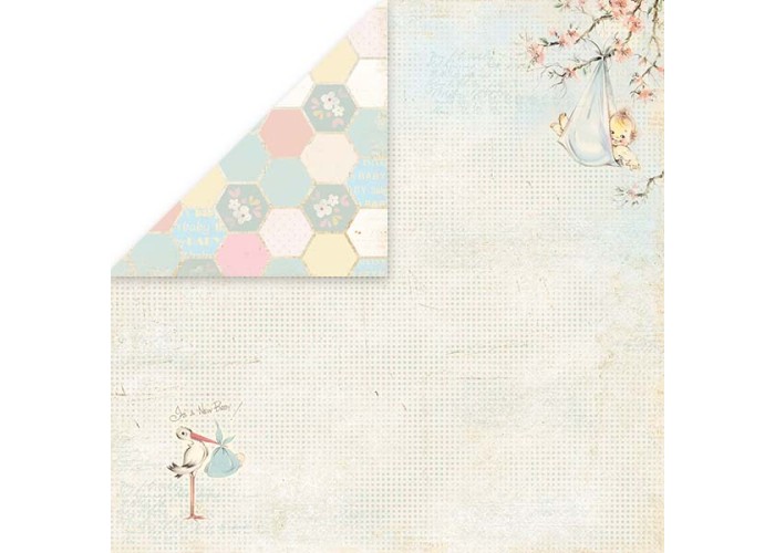 Χαρτόνι Scrapbooking New Baby Born 30cm x30cm 190gr NBB04 Χαρτόνι Scrapbooking New Baby Born 30cm x30cm 190gr NBB04