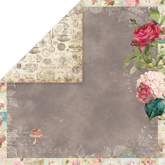 Χαρτόνι Scrapbooking Tea Time 30cm x30cm 250gr TT02