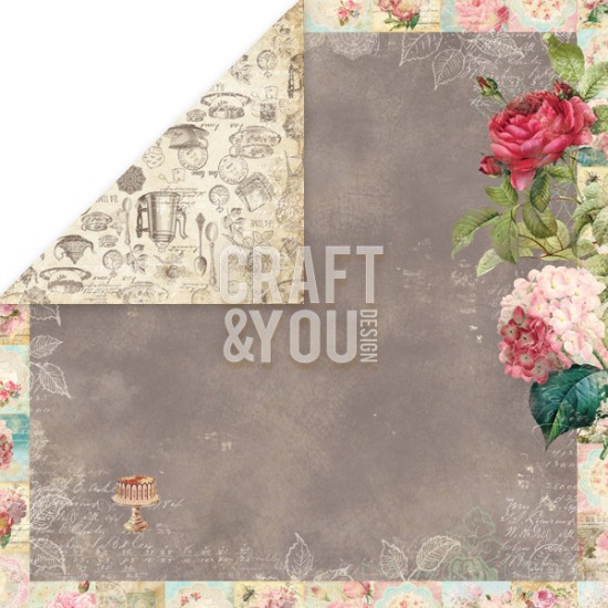 Χαρτόνι Scrapbooking Tea Time 30cm x30cm 250gr TT02 Χαρτόνι Scrapbooking Tea Time 30cm x30cm 250gr TT02