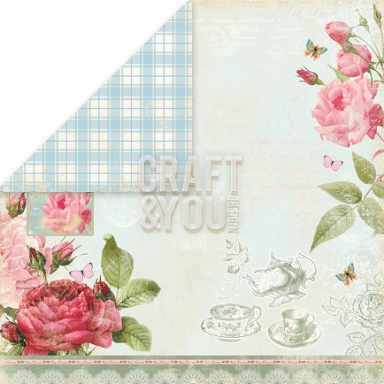 Χαρτόνι Scrapbooking Tea Time 30cm x30cm250gr TT03 Χαρτόνι Scrapbooking Tea Time 30cm x30cm250gr TT03