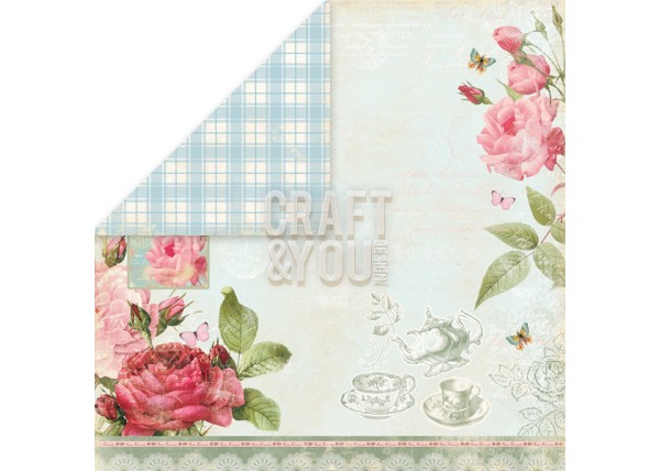Χαρτόνι Scrapbooking Tea Time 30cm x30cm250gr TT03 Χαρτόνι Scrapbooking Tea Time 30cm x30cm250gr TT03