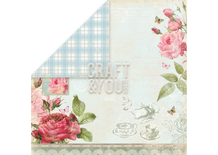 Χαρτόνι Scrapbooking Tea Time 30cm x30cm250gr TT03 Χαρτόνι Scrapbooking Tea Time 30cm x30cm250gr TT03