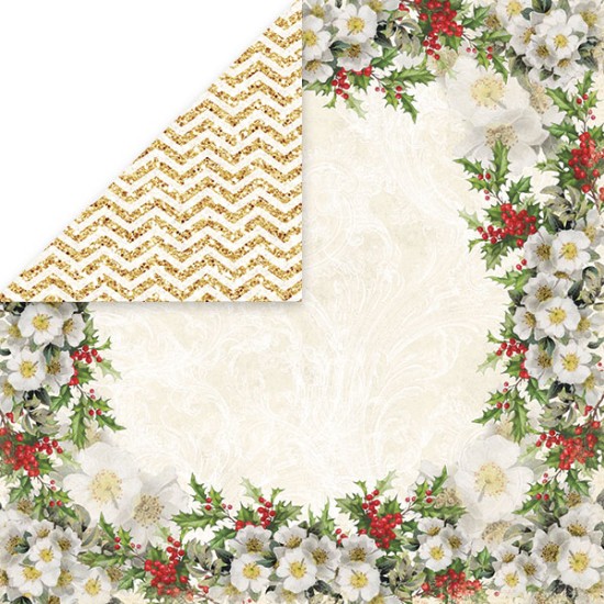 Χαρτόνι Scrapbooking White Christmas 1 30cm x 30xm Χαρτόνι Scrapbooking White Christmas 1 30cm x 30xm