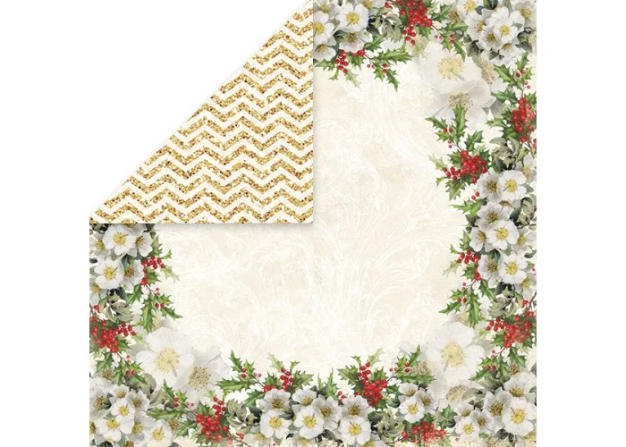 Χαρτόνι Scrapbooking White Christmas 1 30cm x 30xm 